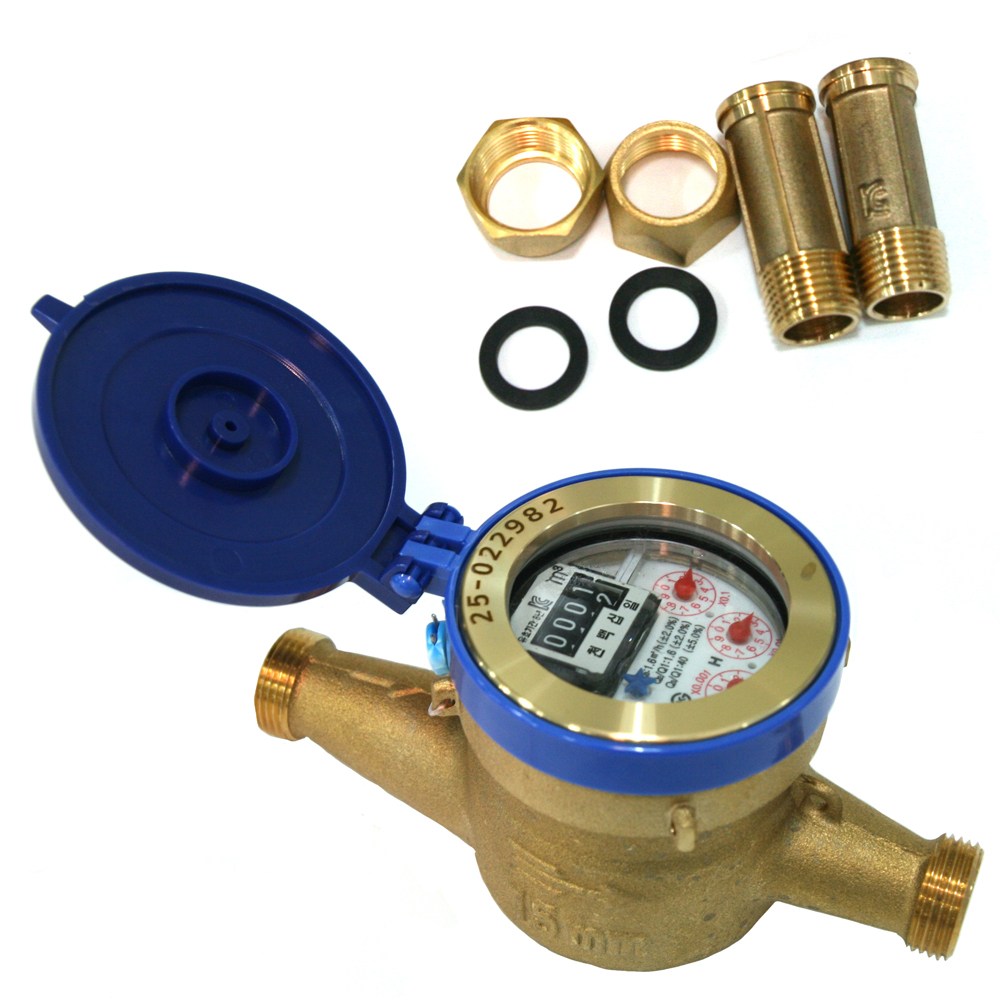 한국아이치 습식 냉수용 수도계량기 수도미터기 신설용(모든부품포함) 15A 31,500원