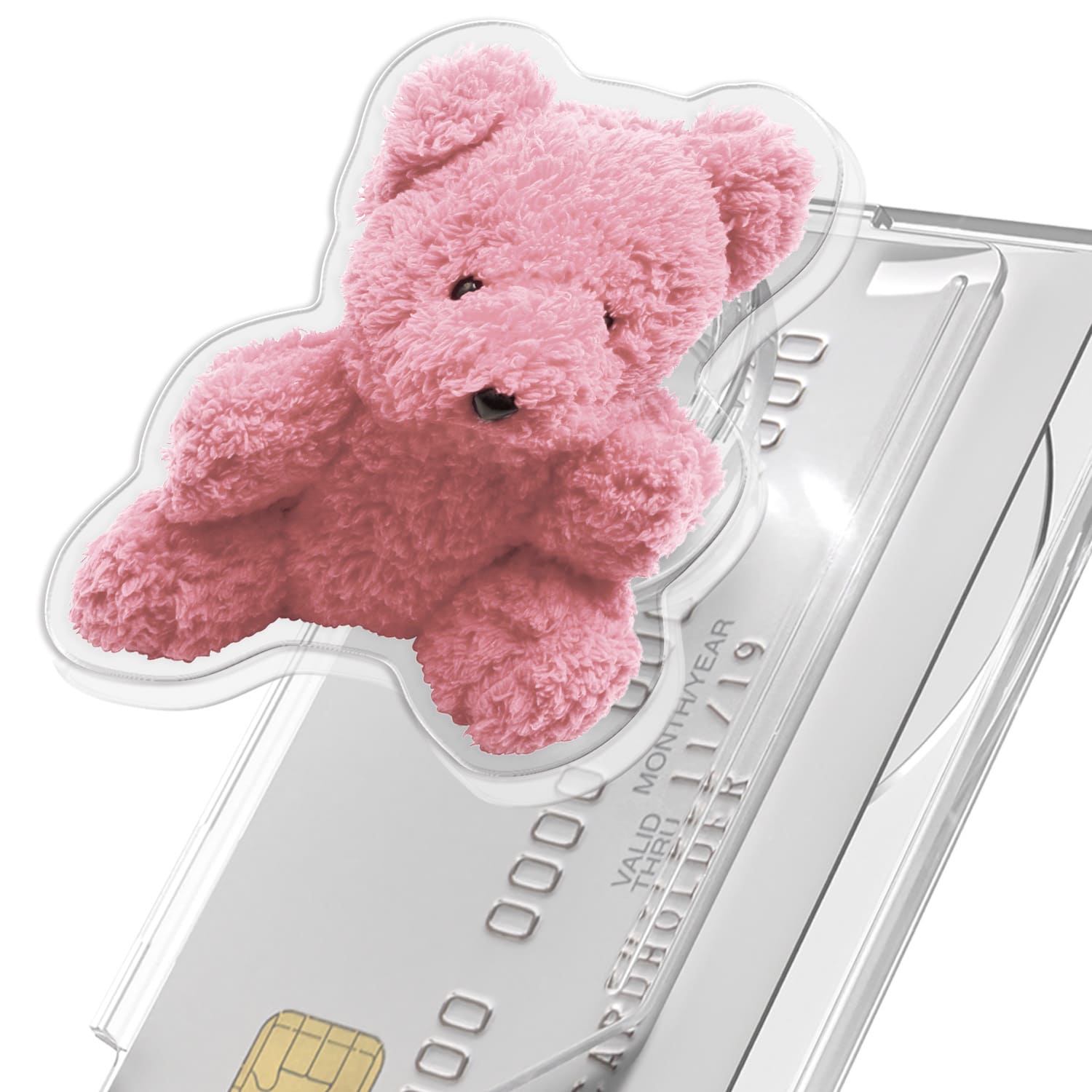 168cm 맥세이프 카드지갑 그립톡 스마트톡 일체형 올인포켓 러블리 핑크베어, 1개 25,000원