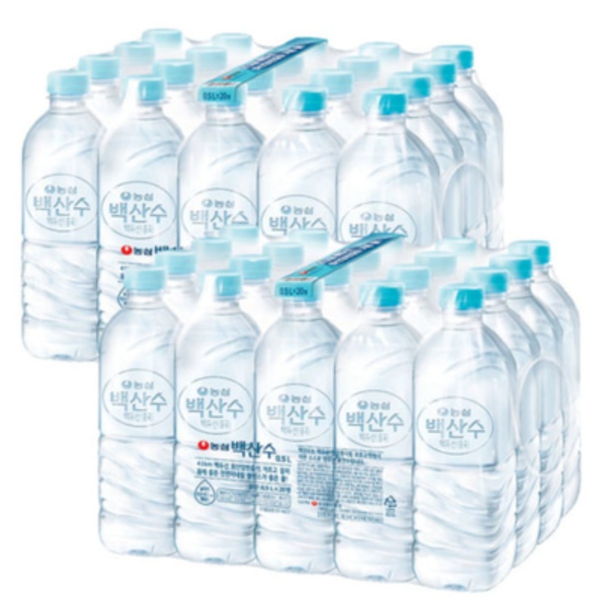 농심 테온셀 백산수 무라벨 유라벨 500ml x 40병 랜덤 배송 백두산 물 25,000원