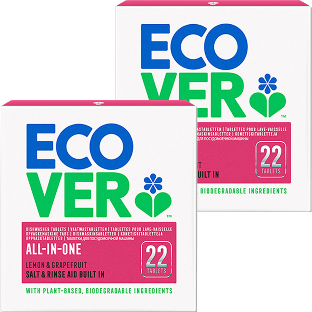 에코버 뉴 올인원 식기세척기세제 타블렛, 440g, 2개 24,000원