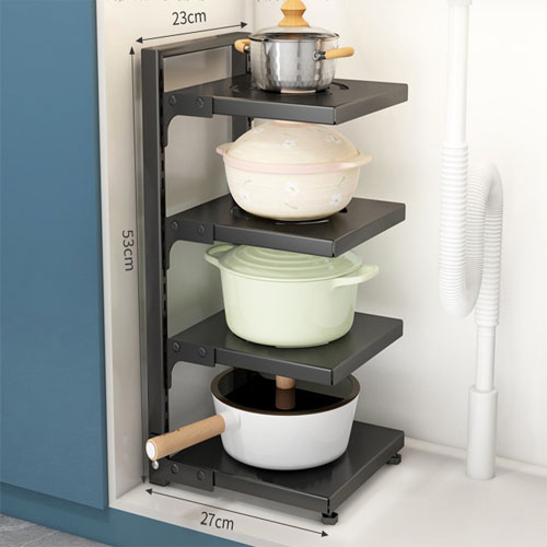 후고 후라이팬거치대 냄비거치대 2단 3단 4단 5단 화이트 블랙 19,900원