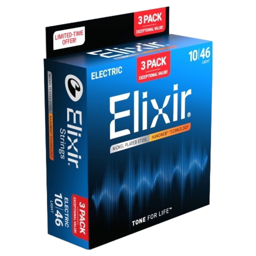 엘릭서 일렉트릭 니켈 나노웹 라이트 3팩 47,500원