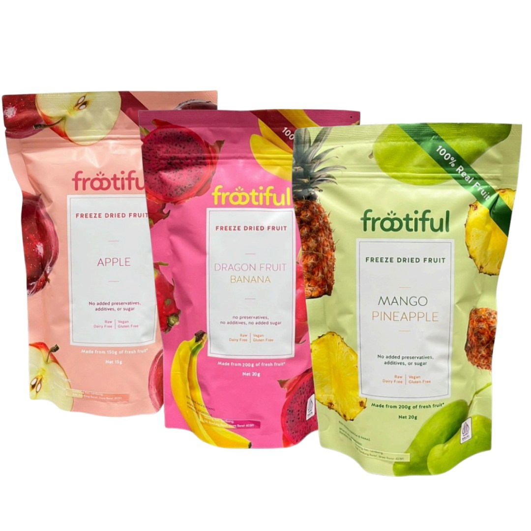 프루티풀 동결건조 과일칩 사과 용과 바나나 망고 파인애플 3가지맛, 1세트, 55g 12,400원