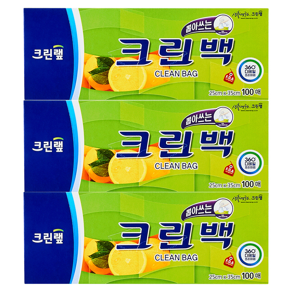 크린랩 뽑아쓰는 크린백 중 25cm x 35cm 6,650원