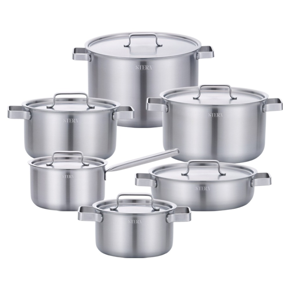 리빙아트 인덕션 쉐테른 통5중 냄비 세트 6개 409,000원