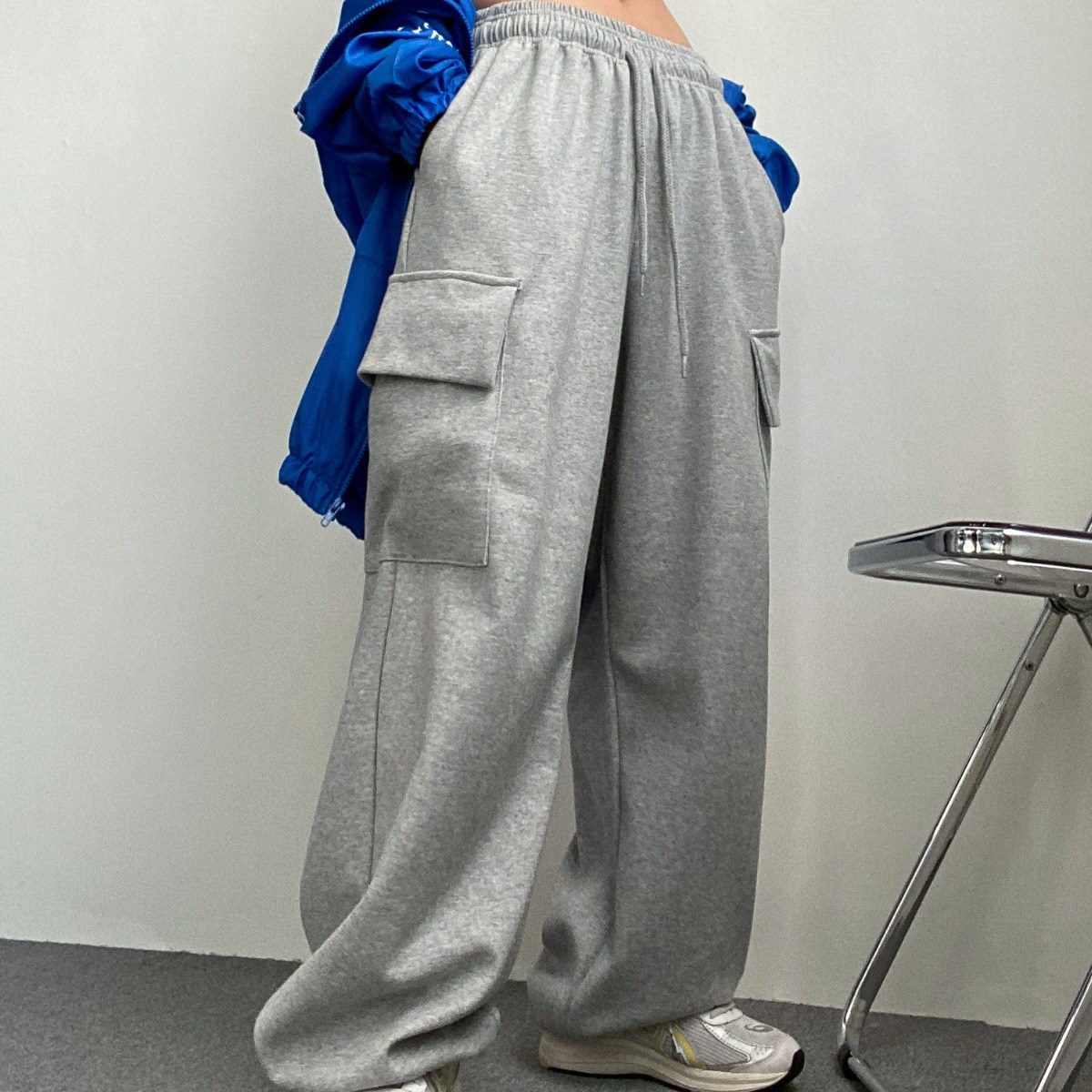 여성 쭈리 스트링 카고 와이드 팬츠 29,300원