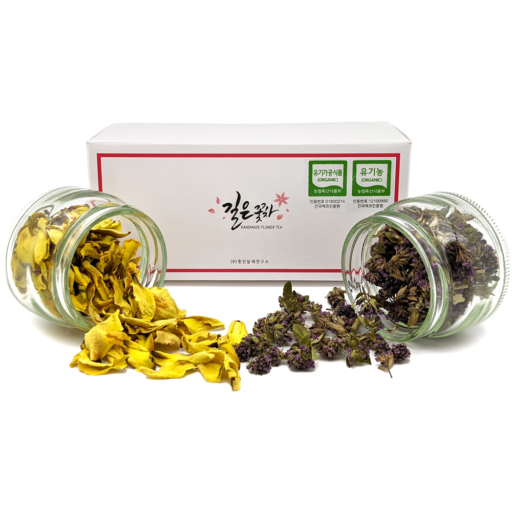 길은꽃차 시원 상쾌하게 유기농 꽃차선물세트 목련 백리향 /국산, 1개 38,010원