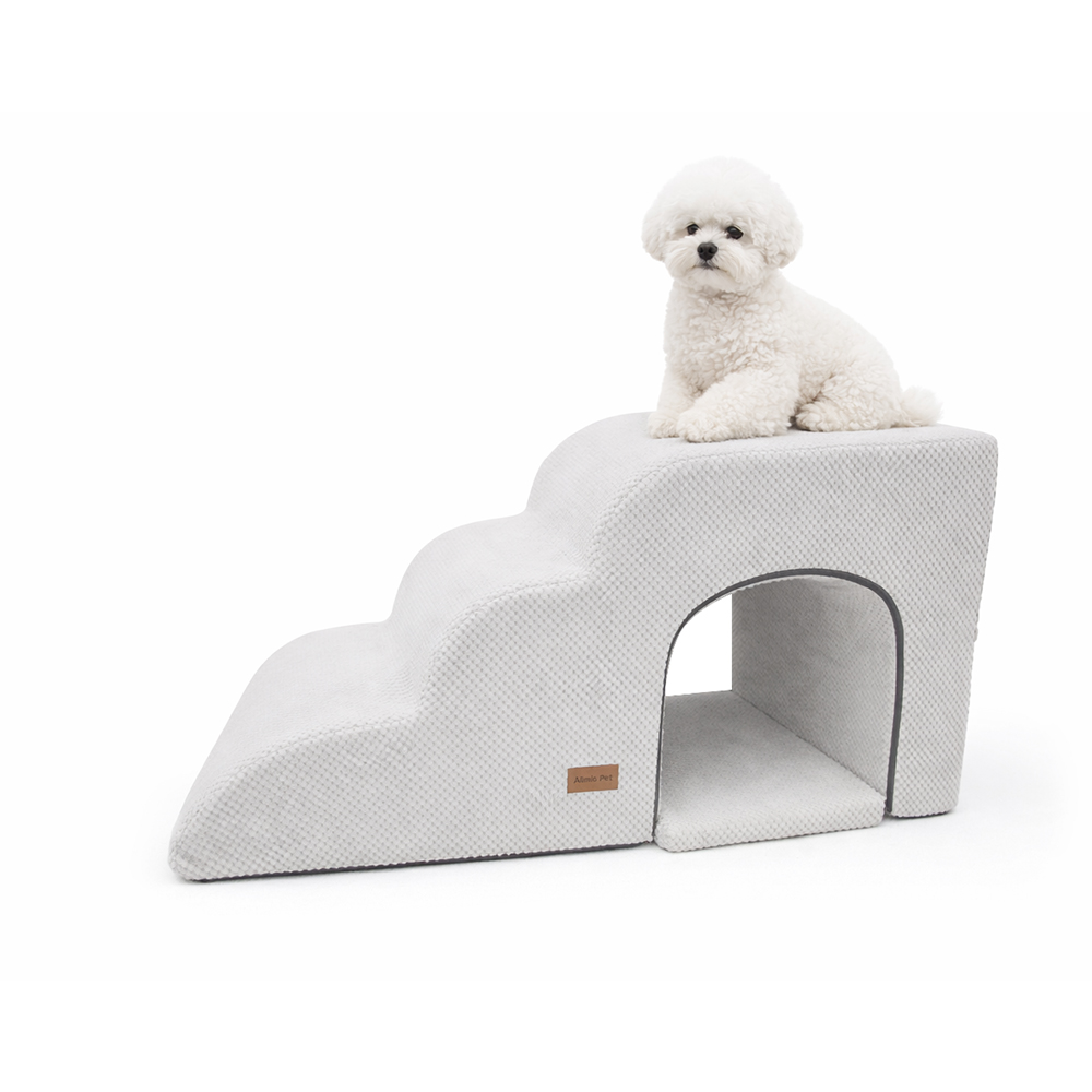 올미오펫 강아지 구름패브릭 동굴 계단 3단+방석 세트 119,900원