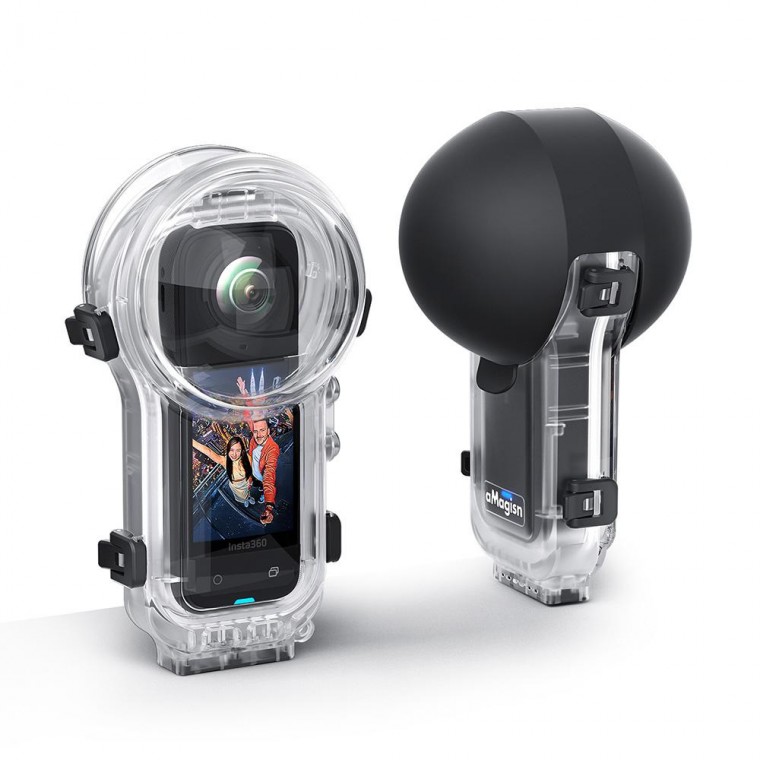 Insta360 X5 전용 수중 방수 다이브 케이스 마그네틱 퀵릴리즈 실리콘 커버 포함 하우징 잠수 촬영 수영 125,160원