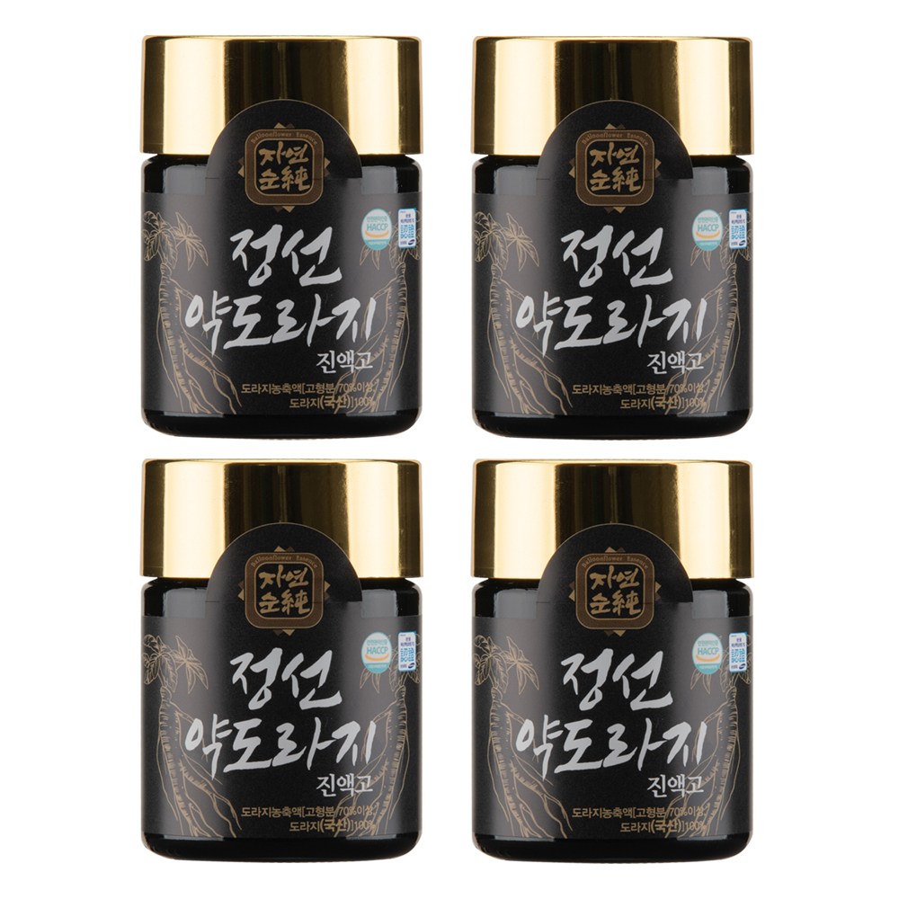 강원도 정선 약도라지 진액고 고형분 70%이상의 초고농축 면역증진 도라지청 도라지 엑기스, 100g, 4개 80,630원