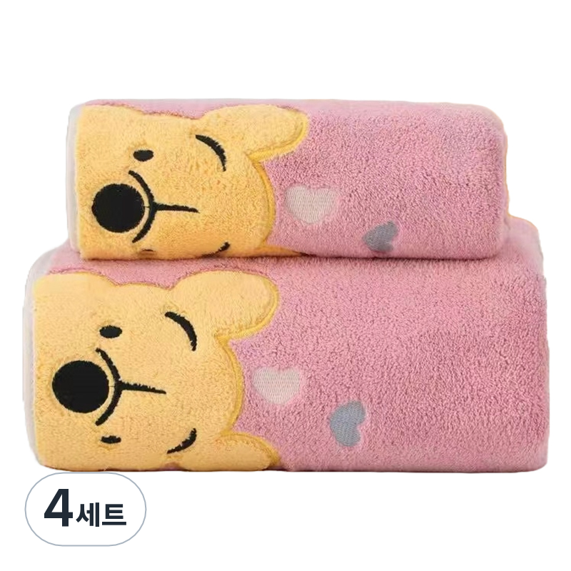 원이네 베어 바스타월 + 세면타월 세트 면사 59,500원