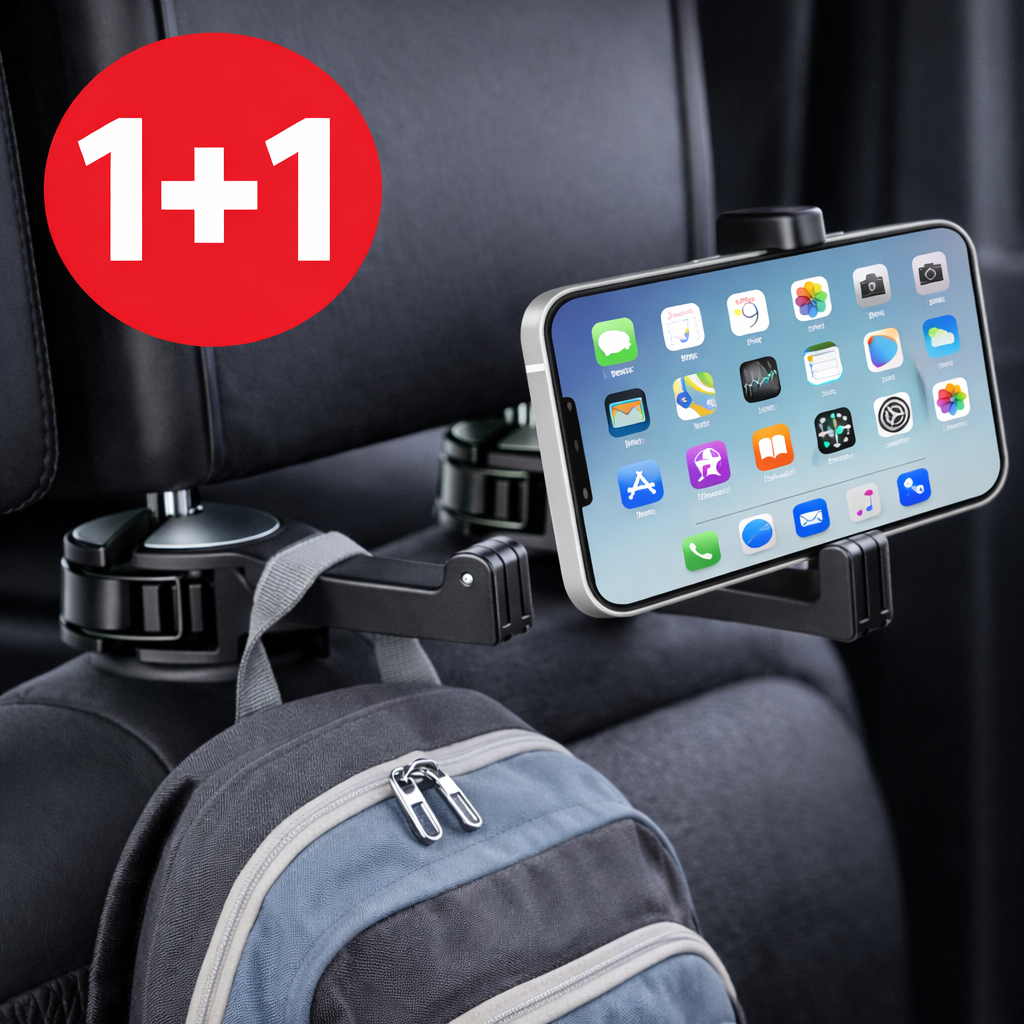 유니온셀 차안에 가방 핸드폰 걸이 차량용 앞 뒤 봉투 걸이 1+1, 블랙, 2개 8,700원