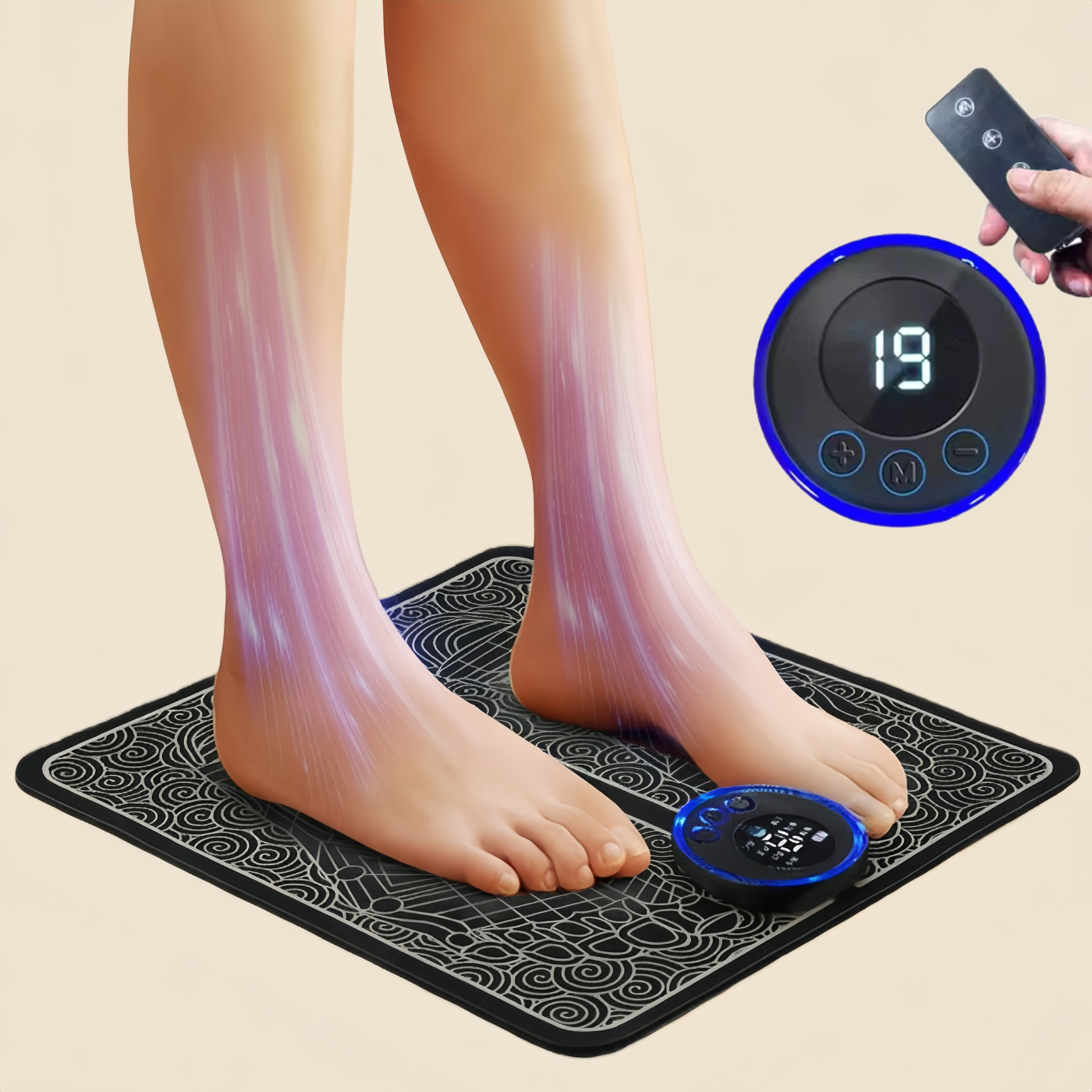 Aurevit 저주파 미세전류 발마사지기 안마기 족저 마사지, ZDAM 88,990원