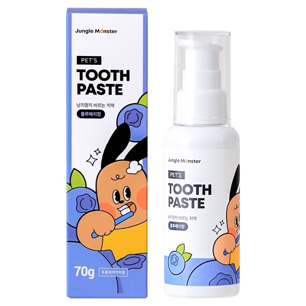 정글몬스터 반려동물 냥치멍치 바르는 치약 블루베리향, 70g, 1개 17,900원
