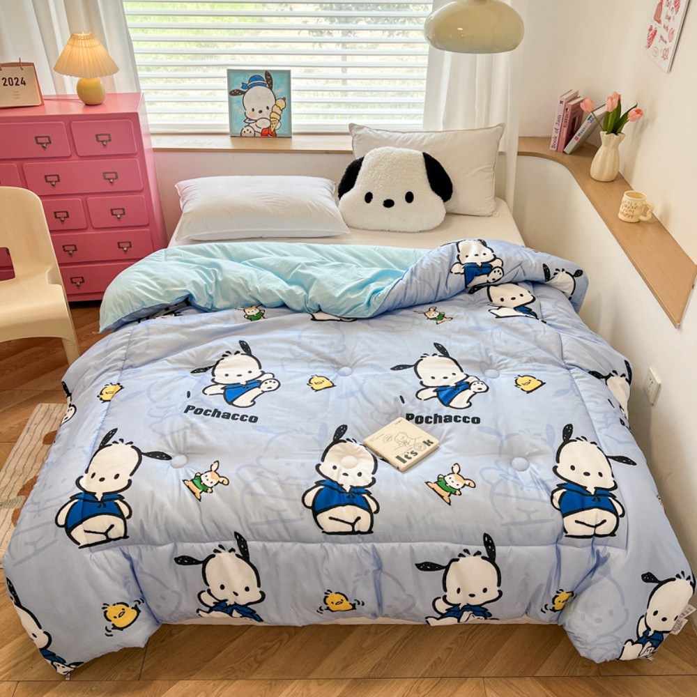 에프식스 산리오 캐릭터 이불 시나모롤 쿠로미 마이멜로디 폼폼푸린 봄가을 차렵이불 41,500원