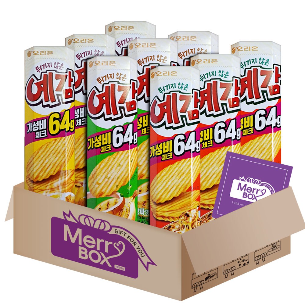 오리온 예감(오리지널3+치즈그라탕3+볶은양파3)+메세지카드, 64g 16,500원