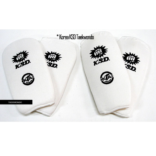 [티맥스] 한국스포츠 KSD 태권도 아대 세트 TKD Protector Set 팔 다리 보호대, 화이트, 1개 12,000원