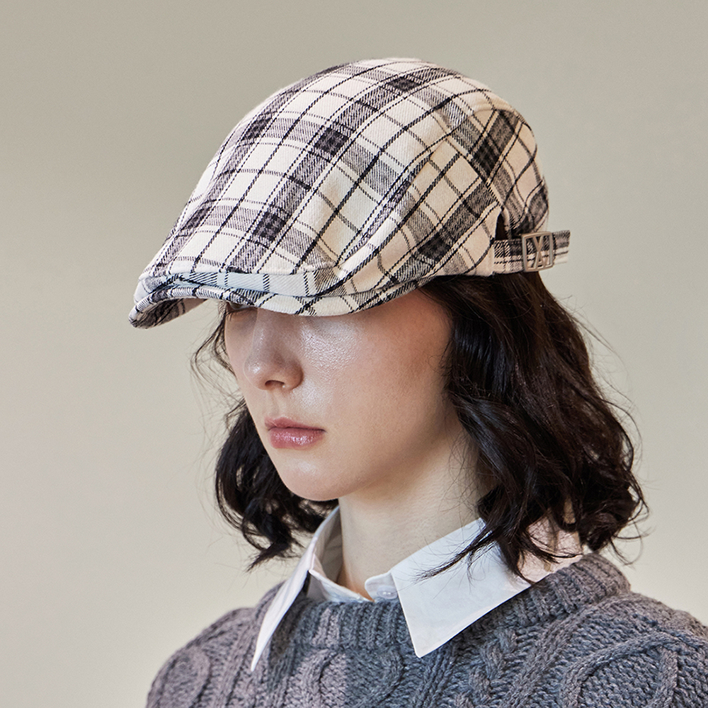 바잘 VA 스퀘어 벨트 체크 헌팅 캡 35,810원