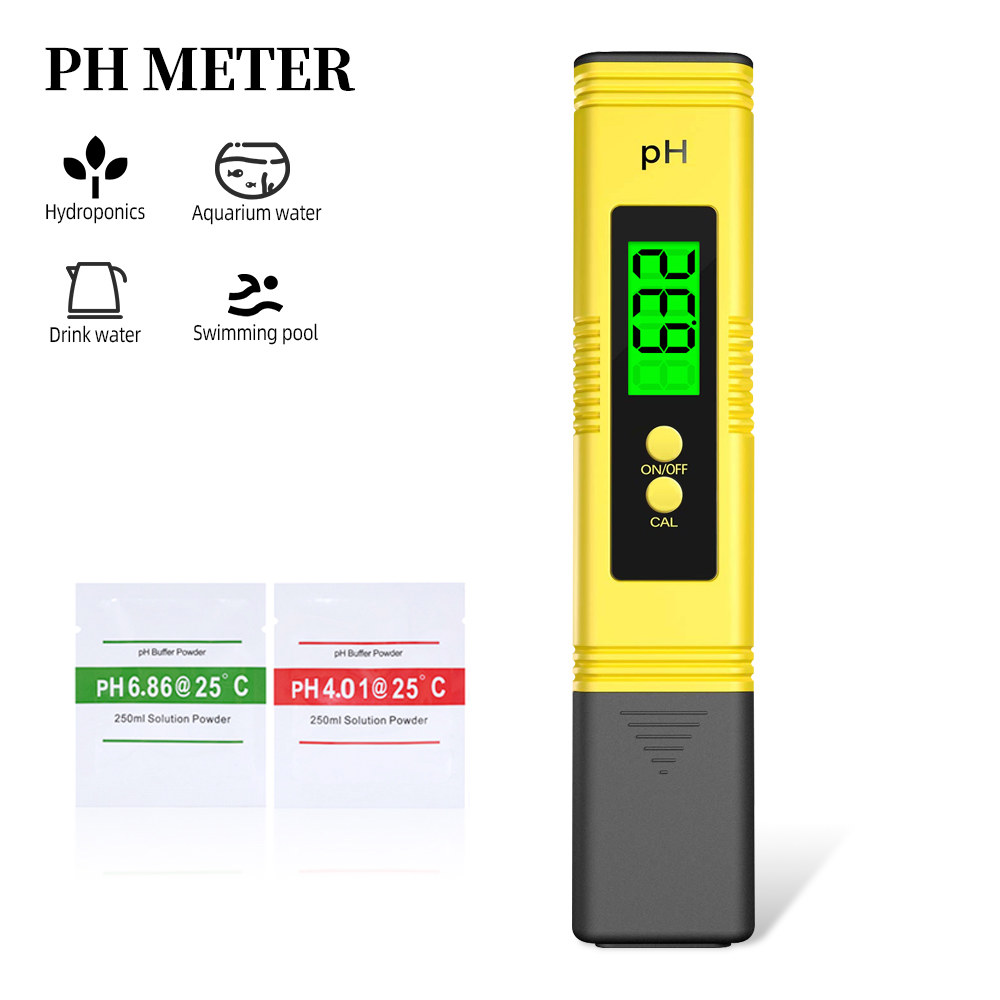 TDS 휴대용 PH 계량기 LCD 디지털 수질 검사기, 수영장 수족관용 자동 보정 테스트 펜, 0-14 물 감지기 12,700원