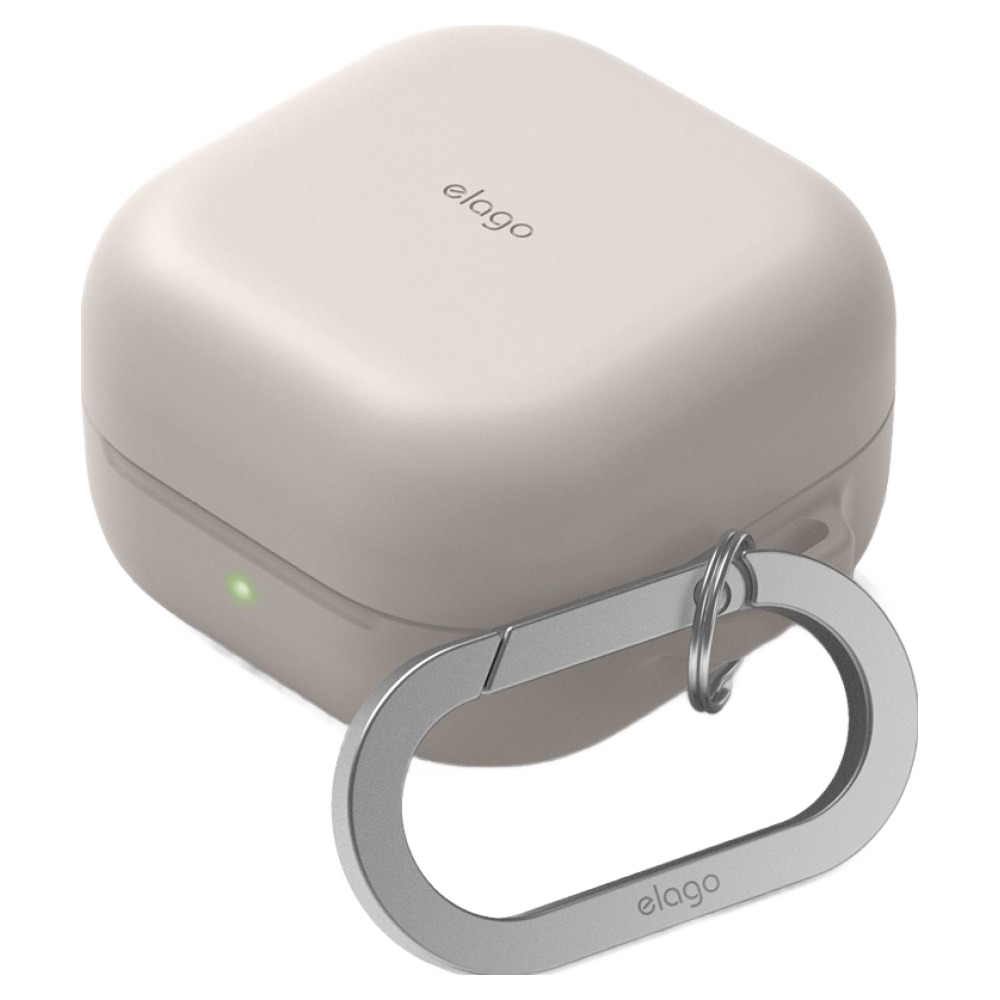 엘라고 갤럭시 버즈4 프로 실리콘 행 케이스, 갤럭시 버즈4 / 버즈4 프로, 스톤, 1개 14,900원