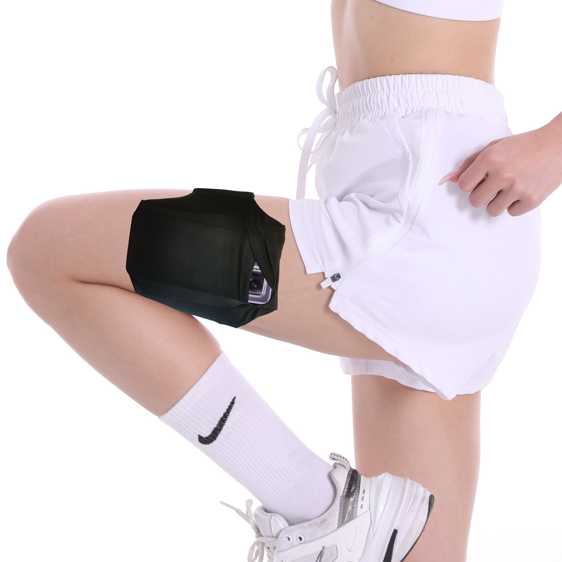 NOGA&CO 러닝지갑 러닝벨트 소지품 보관 러닝벨트 초경량 보호대 겸용 러닝가방 불편감 제로, 1개, 현재가 13,200원