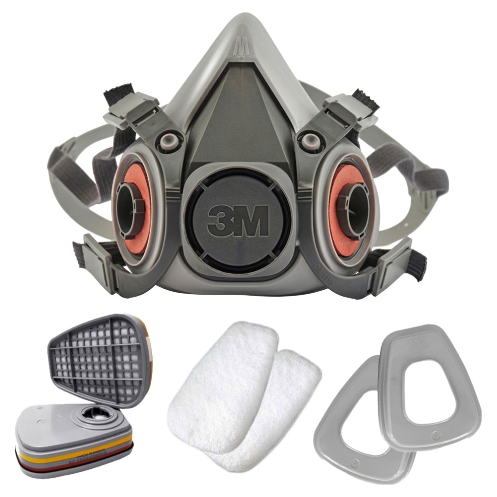 쓰리엠 양구형 면체 방독마스크 6200 + 6003 + 방진필터 세트 44,130원