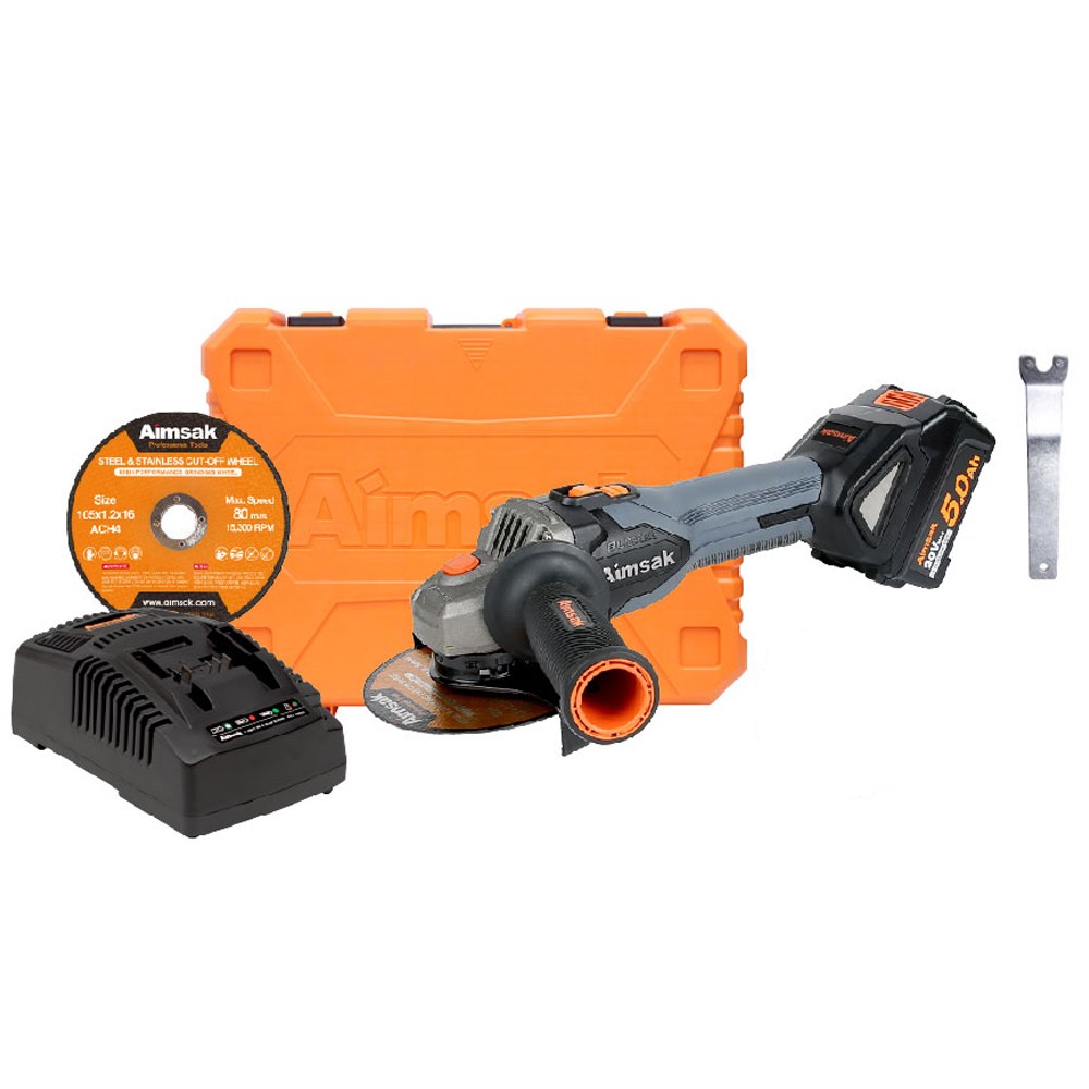 아임삭 BL18G615 (5.0Ah배터리1개) 앵글 그라인더 20V 브러시리스 4인치 M10, 1개 290,000원