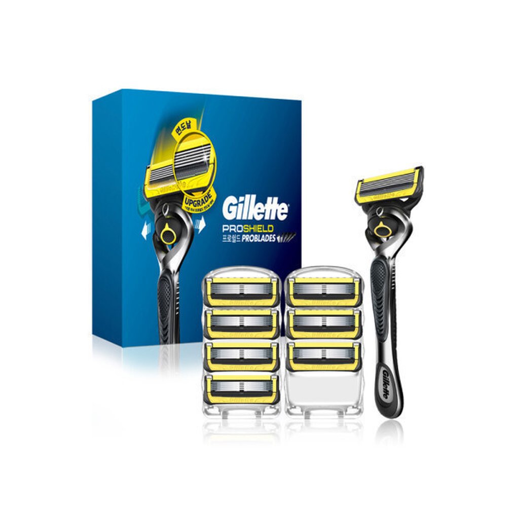 질레트 프로쉴드 옐로우 면도기 핸들1입 + 면도날8입 110,000원
