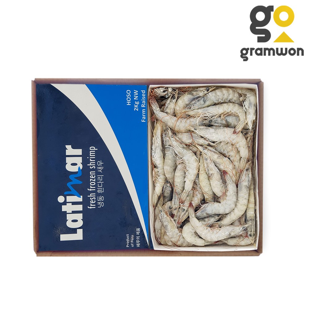 냉동 페루새우 4150 12kg 흰다리새우 에콰도르새우 대하구이 대용량 업소용, 1개 153,700원
