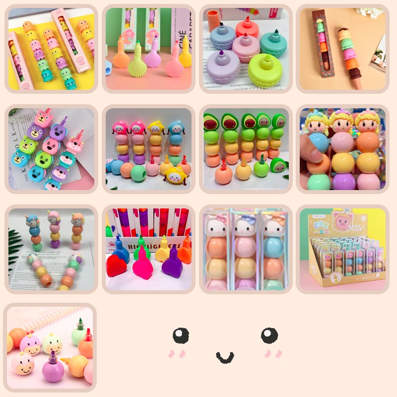 5시 당일출고 FOOI 새학기 인싸템 골라쓰는 재미 줄줄이 형광펜 13종 빠른배송, 문어 5색 2,940원