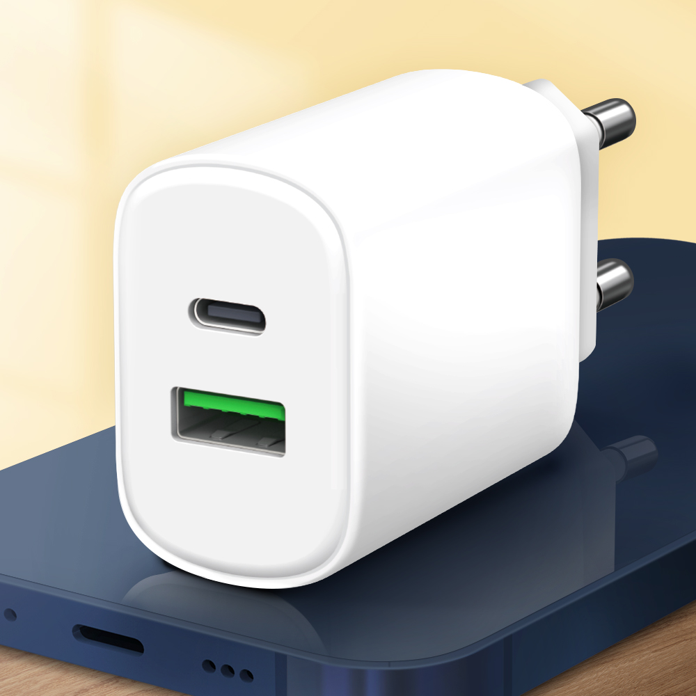 홈플래닛 20W 2포트 PD 고속충전기 (애플 아이폰 호환) 6,490원