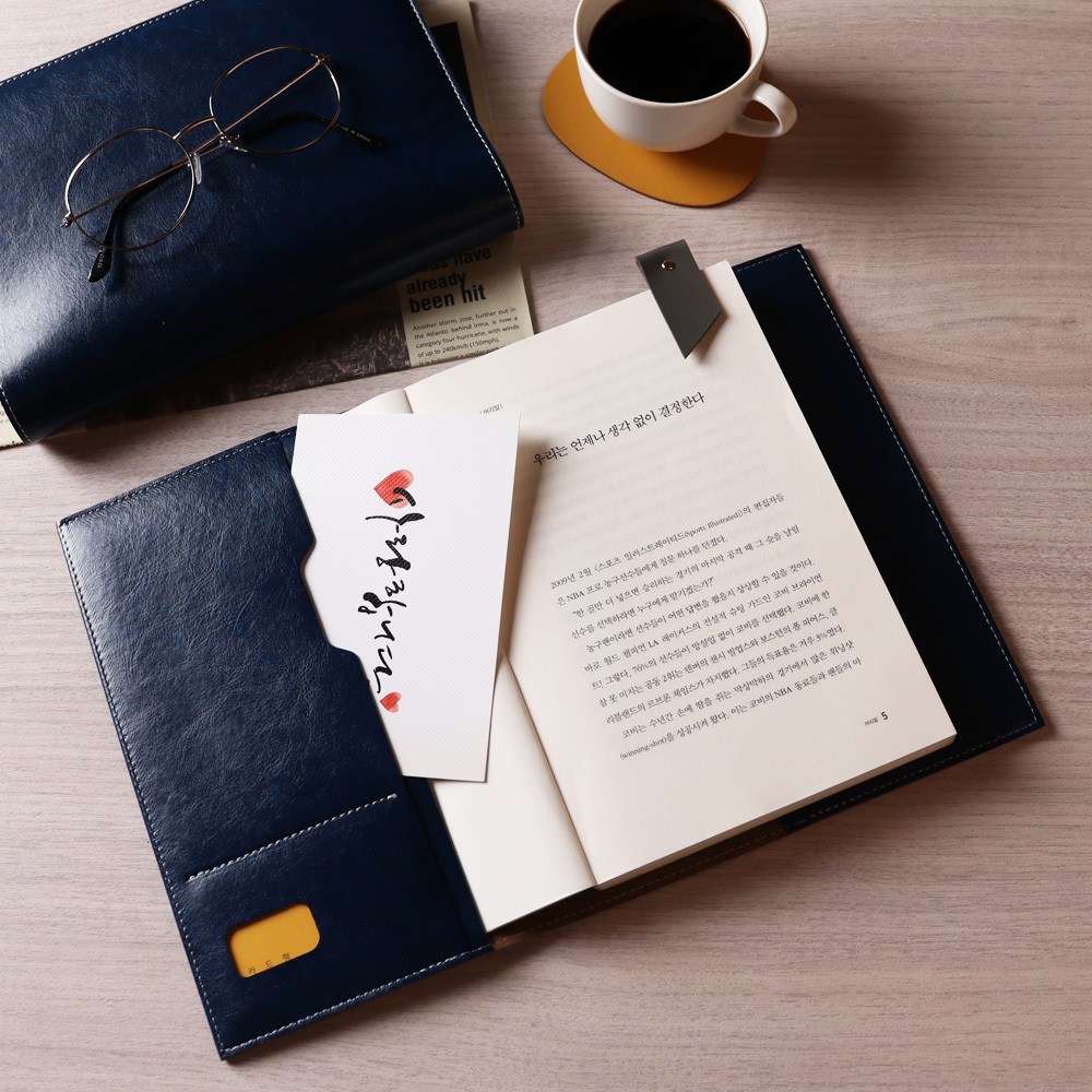 [각인가능]오브리즈 공방 클래식 가죽 북커버 책커버 A5 B6 다이어리 커버 14,800원