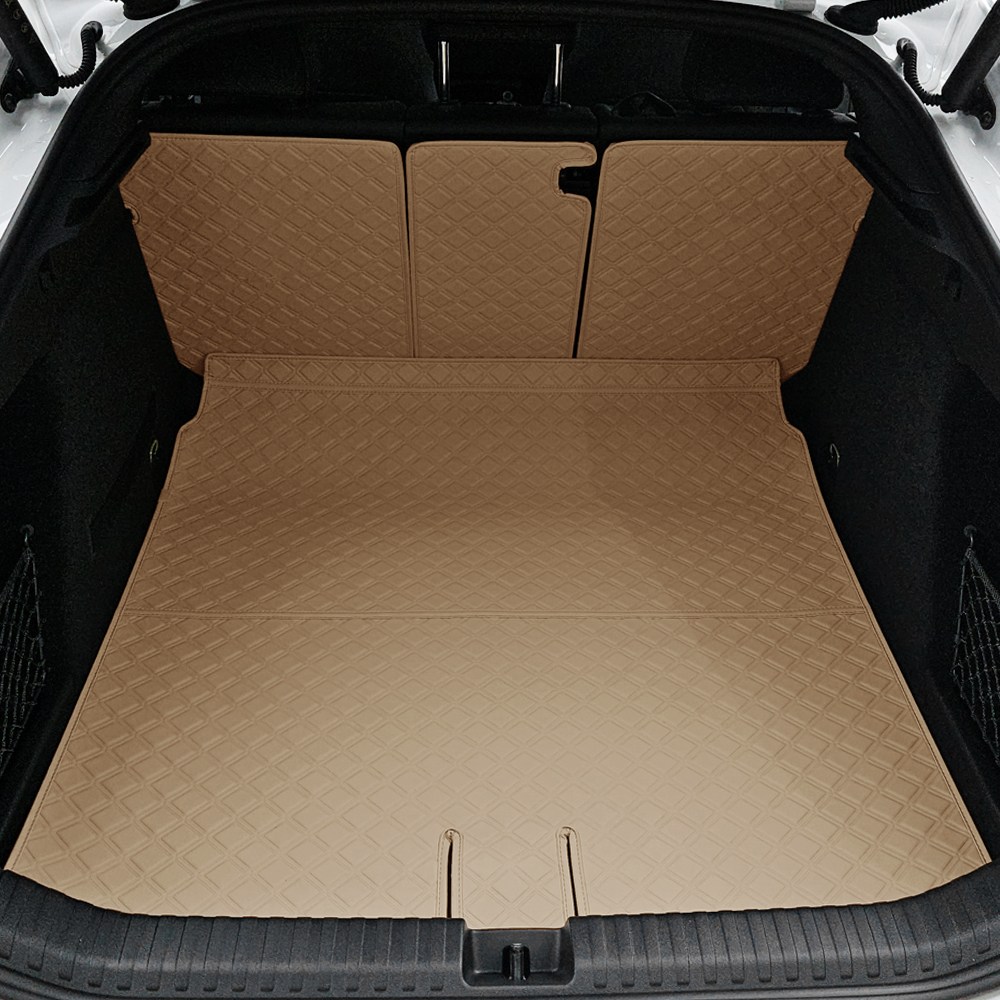 아우디 A6 이트론 스퀘어 가죽 트렁크매트, 새들브라운, A6이트론(25.08~) 2열등커버+트렁크매트(일체형) 79,000원