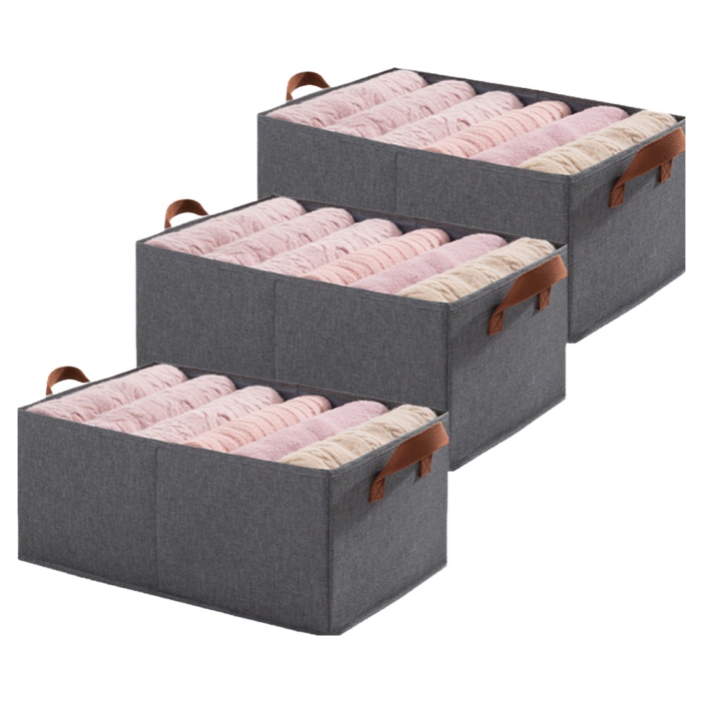 레디박스 공간활용 패브릭 옷 정리함 다용도 접이식 리빙박스, 그레이, 3개 9,900원