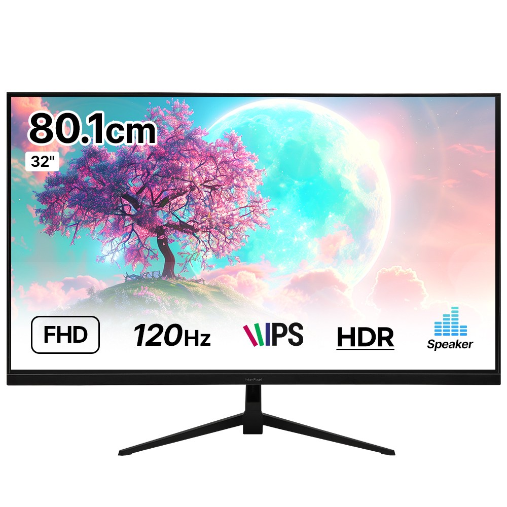 인터픽셀 IP3230 FHD IPS 120Hz 32인치 컴퓨터 사무용 모니터, IP3230(무결점), 80.1cm 179,000원