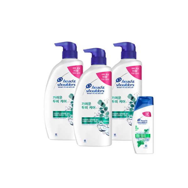 헤드앤숄더 가려운 두피케어 샴푸 850ml 3개 + 헤드앤숄더 쿨멘솔 샴푸 80ml 1개 증정 48,000원