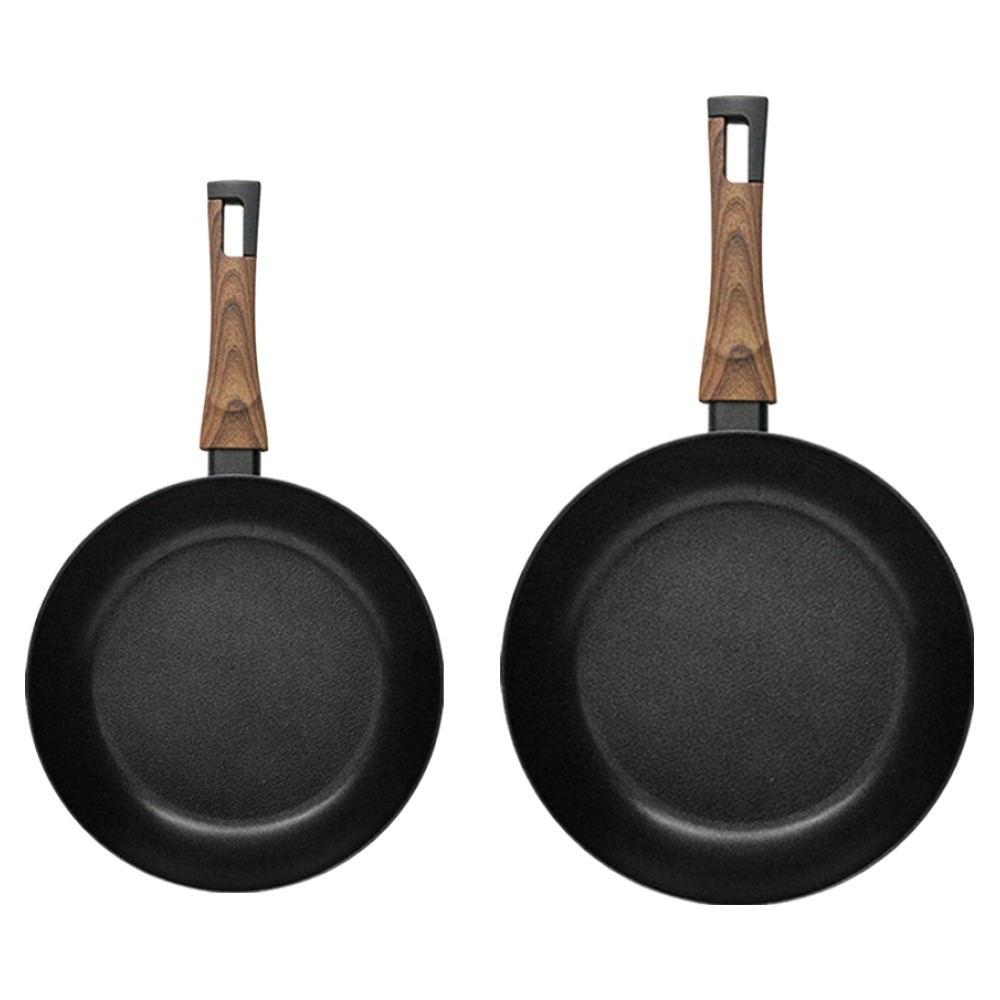 실바트 IH 인덕션 까리노 프라이팬 세트 2개, 블랙, 1세트, 프라이팬 24cm + 프라이팬 30cm 61,900원