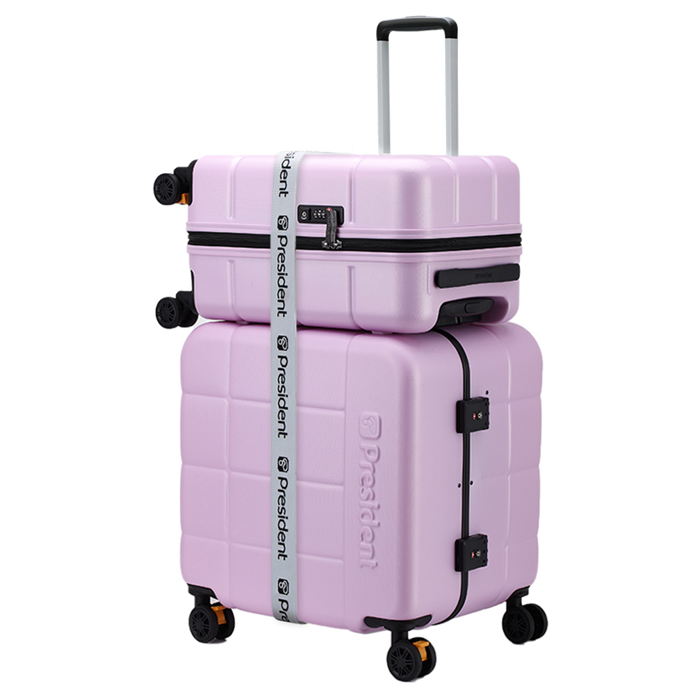 프레지던트 쿠비코 기내용 20인치+화물용 24인치 캐리어 + 여행용 파우치 8종 세트 + 벨트 270,000원