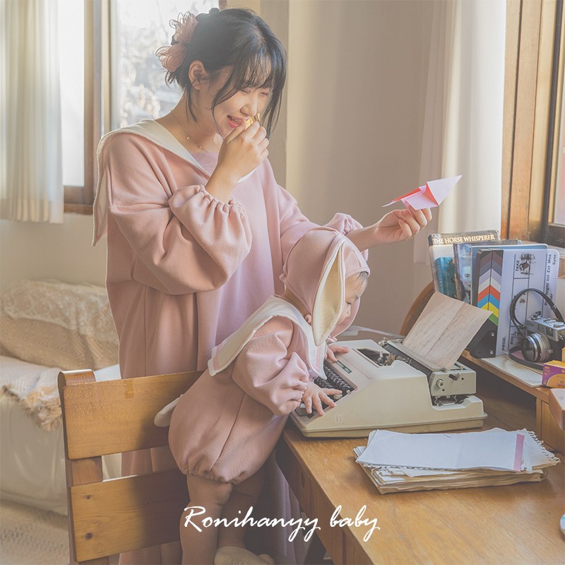 로니하니베이비 맘커플룩 아기옷모자세트 아기바디슈트 아기외출옷 돌아기옷 아기롬퍼 우주복 39,900원