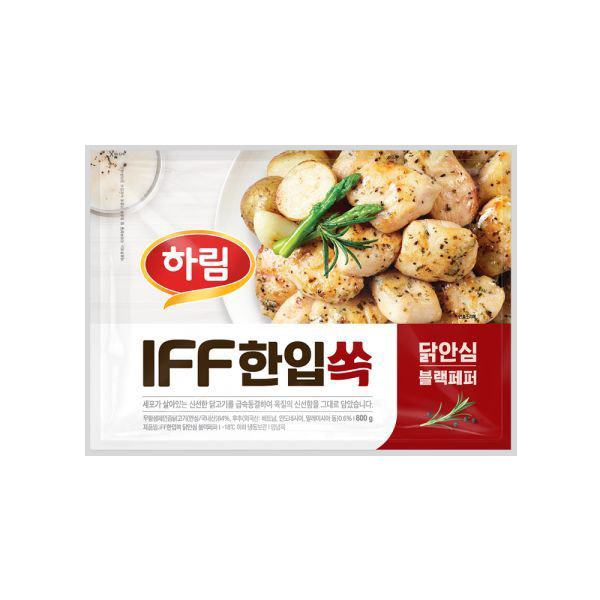 하림 IFF 한입쏙 닭안심 블랙페퍼 800g 1봉 12,900원