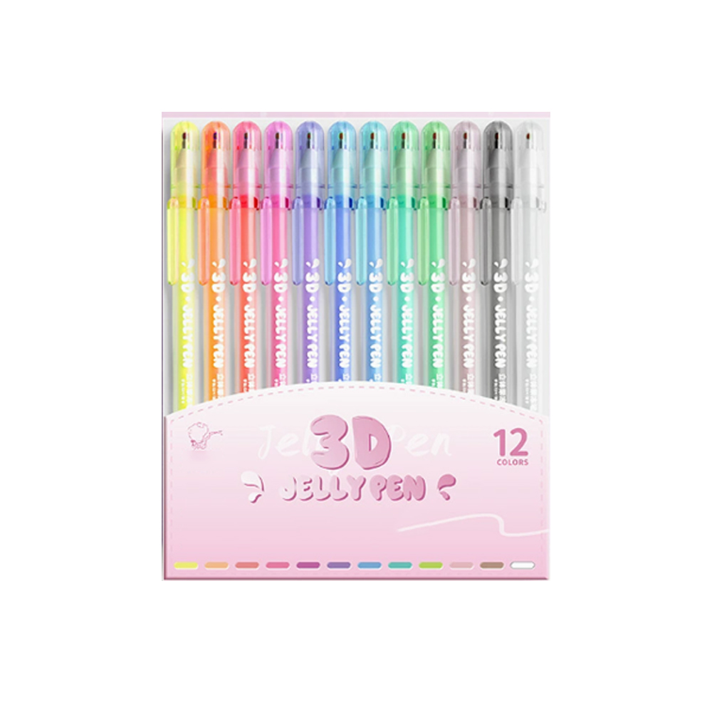누누마켓 부풀어 오르는 3D 입체 젤리펜 15세이상 드로잉 컬러펜, 1개, 12색 11,900원
