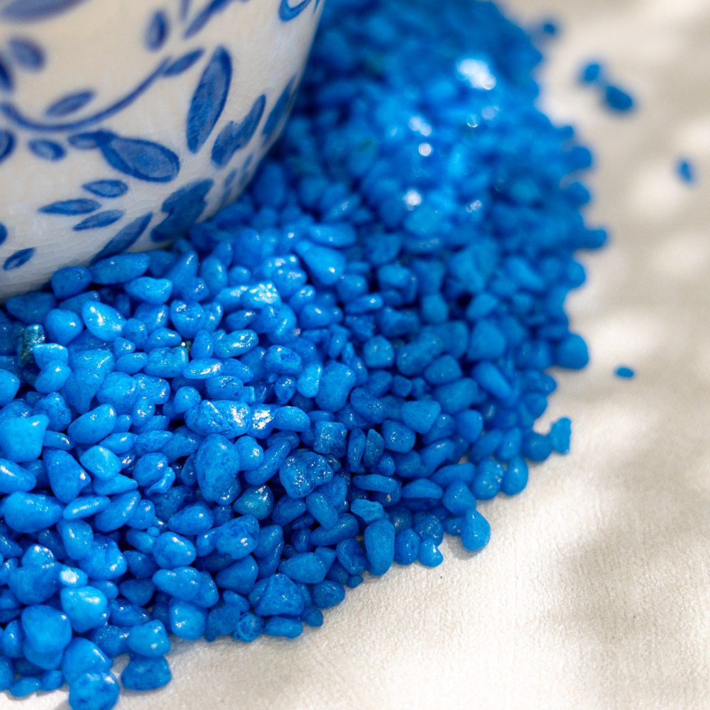 플라워트리 화분 어항 바닥재 프리미엄 칼라스톤 3~5mm 청색 3,350원