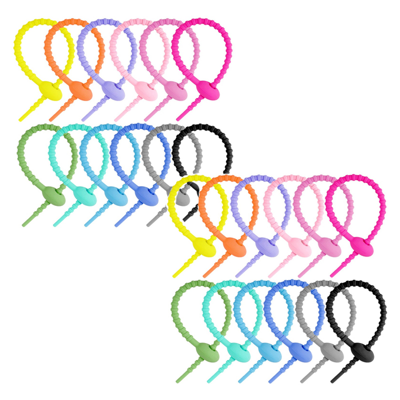 마다꾸미 다용도 실리콘 케이블 타이 정리선 포장끈 12종 x 2p 세트 150mm, 1세트 19,800원