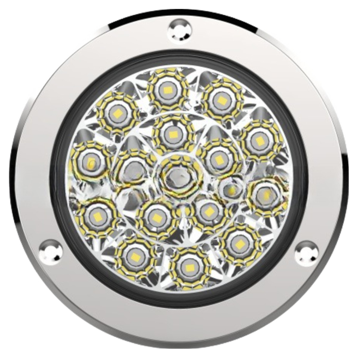 24V전용 교체용 크롬 테일램프 16LED 야간 안개등 볼트고정형 낱개1개, 1개, 옐로우 15,000원