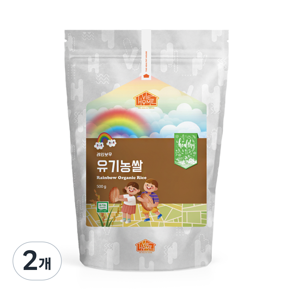건강한우리집비옴 레인보우 키즈 유기농쌀 7곡, 2개, 500g 32,000원