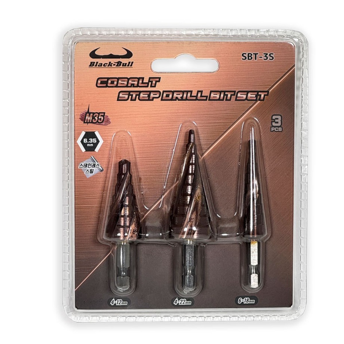코발트 임팩 스텝드릴비트 M35 (3종 세트), 1개 32,000원