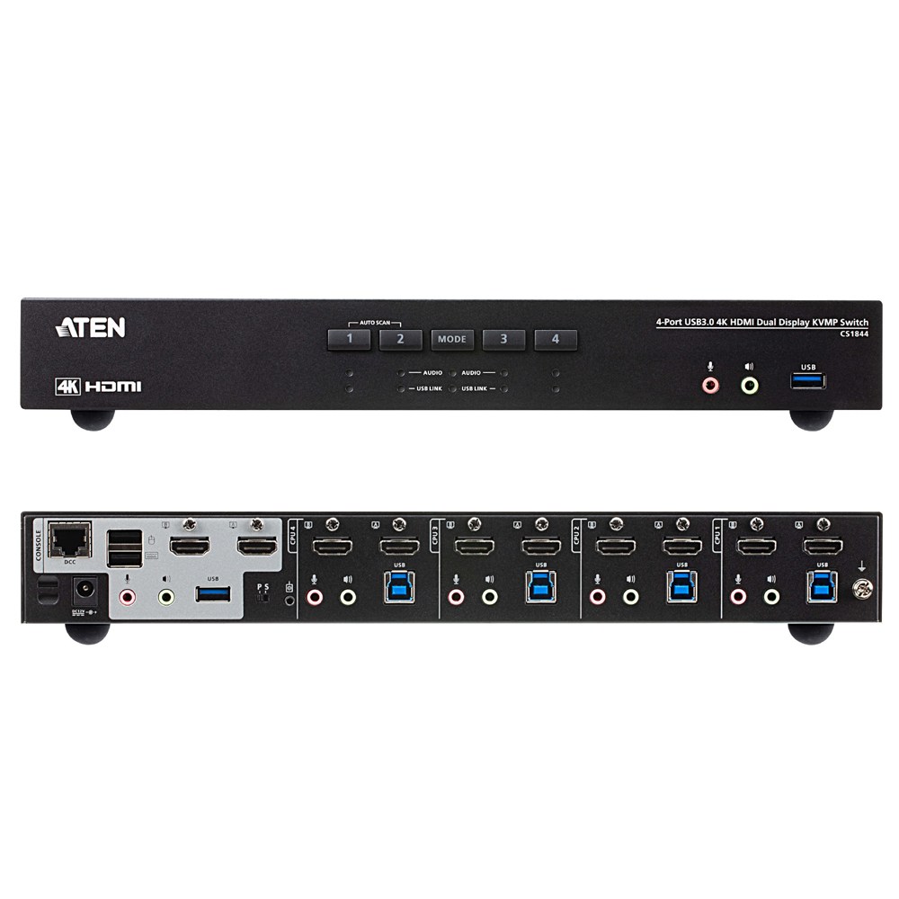 ATEN CS1844 4포트 USB 3.0 4K HDMI 듀얼 Display KVMP 스위치 756,000원