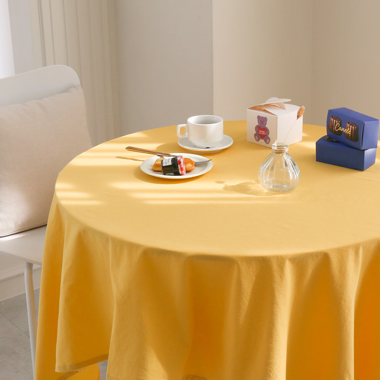 포홈 핸드메이드 테이블보, 비비드 머스타드, 1개, XL(140 x 210cm) 29,900원