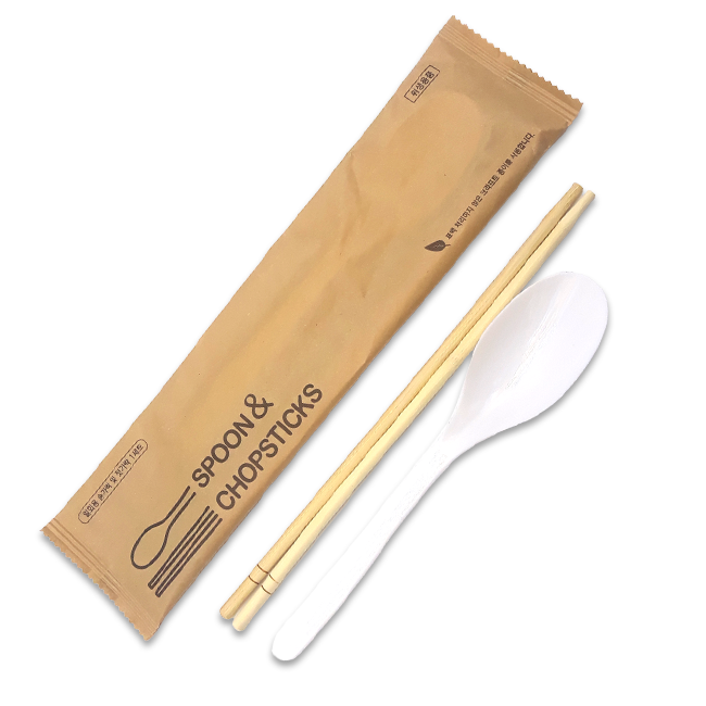 원바이 크라프트 누운 일회용 수저세트 500개, 1개 38,200원