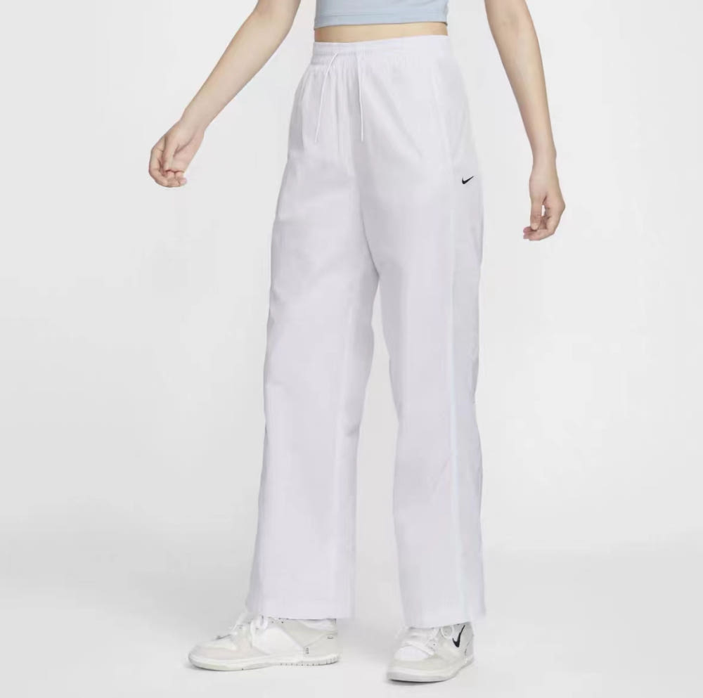 [국내매장판] 나이키 윈드러너 여성 하이웨이스트 우븐 오픈 헴 팬츠 FV7656-100 49,900원